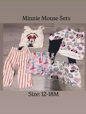 Baby Girl Outfit Bundle 18M Carters Cat & Jack Mixed Brands Cute Set